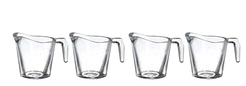 Clear Pitchers without Lids, 4 Pc Clear Pitchers without Lids, 4 Pc